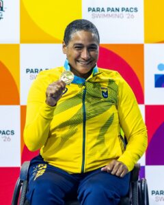 Patrícia Pereira, medalhista no Parapan-Pacific